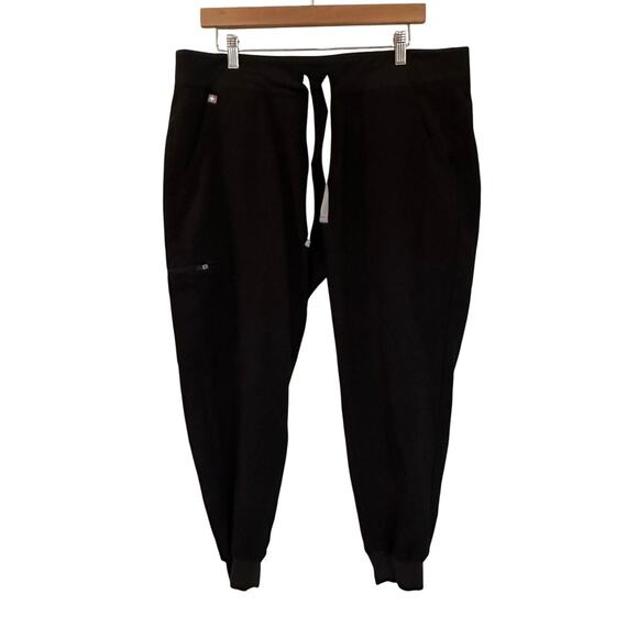 Black Fig Jogger Scrub Pants sz XL petite - Picture 1 of 9